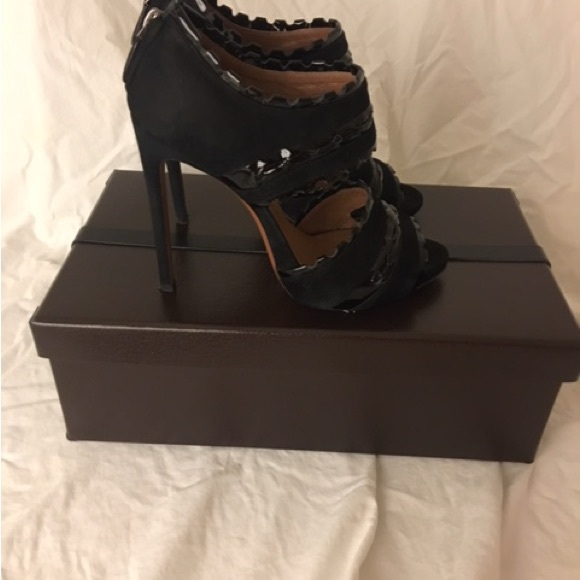 Azzedine Alaia black suede & patent leather heels size 38 - Picture 8 of 13